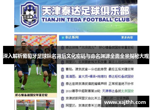 深入解析葡萄牙足球队名背后文化密码与命名渊源全面全景揭秘大观